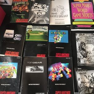Super Nintendo Instruction manuals